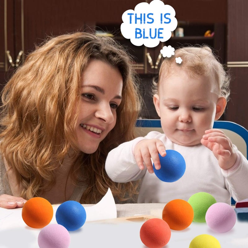 oazoxcx 12 Pieces Soft Foam Balls Lightweight Mini Play Balls for Safe Indoor Toys Fun Vibrant Assorted Colors Orbs Unique Birthday Party Favors for Boys and Girls - Image 2